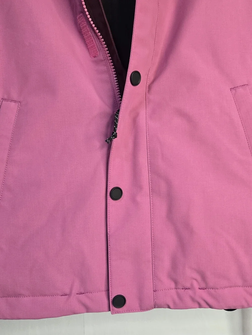 Volcom Size S Pink Relaxed Fit Hooded Performance Jacket, Water Resistant NWT